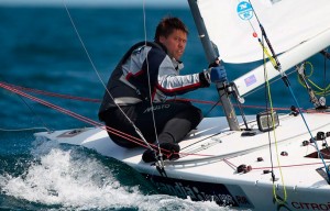 Andrew 'Bart' Simpson en una regata olímpica