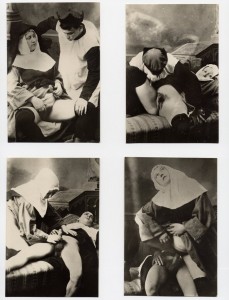 Serie pornografica de 4 postales. Rafael Amieba Colección  privada