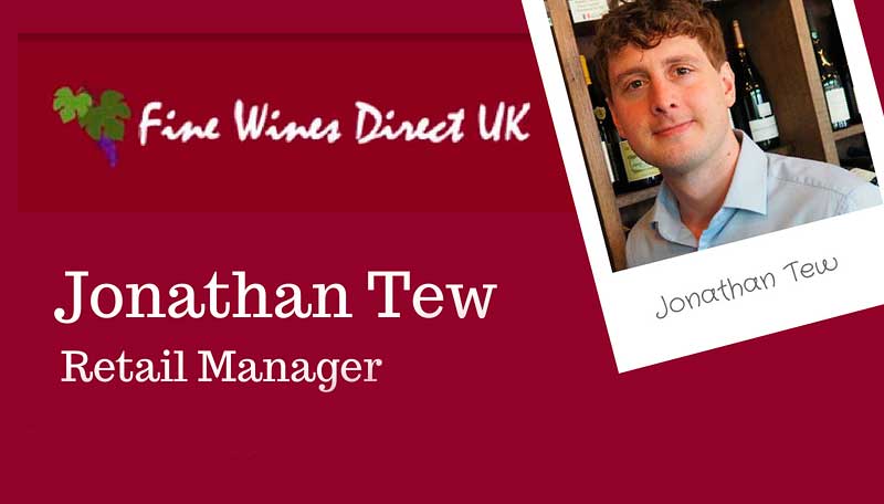 Jonathan Tew, gerente de ventas minoristas de Fine Wines Direct UK