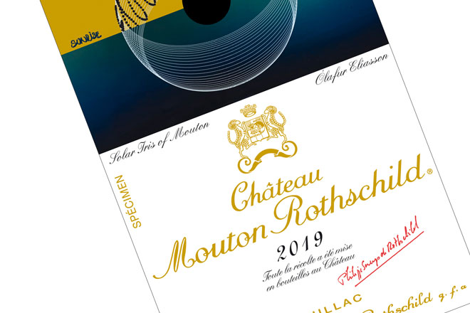 Château Mouton Rothschild presenta la etiqueta de su cosecha 2019 ilustrada por Olafur Eliasson