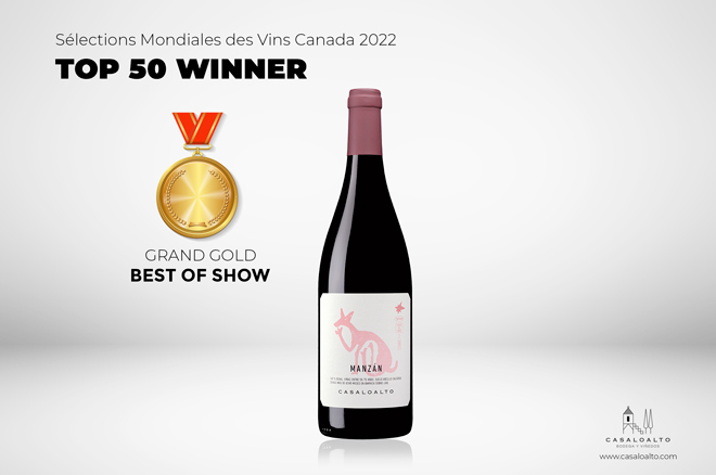 Triunfo absoluto del Manzán 2020 con GRAN ORO, TOP 50 y BEST OF SHOW en el certamen Sélections Mondiales des Vins Canada