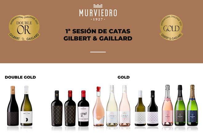 Murviedro comienza bien el año con dos Doble ORO en los Gilbert & Gaillard y con ORO en otros 12 vinos